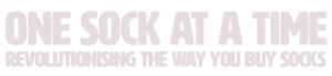 One Sock At A Time Logo Mono